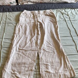 A New Day Cream Elastic-Waist Pants size Medium